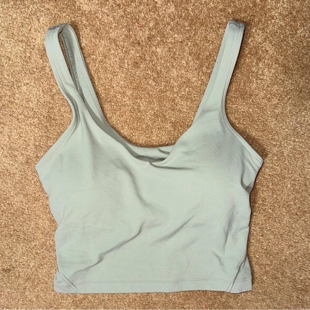 lululemon athletica Light Green Tank Top